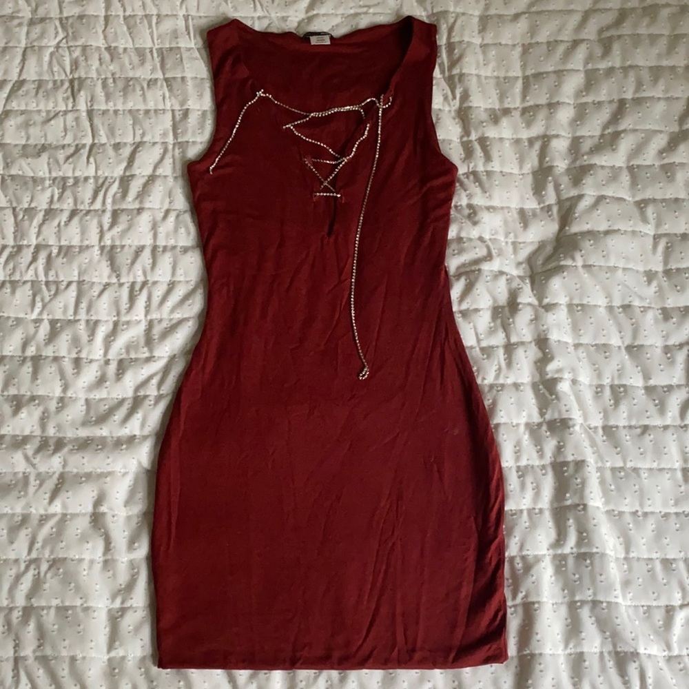 Burnt Orange Fashion Nova Dress in size Small/Chico.